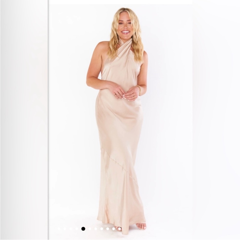 Show me your Mumu jasmine halter- champagne color